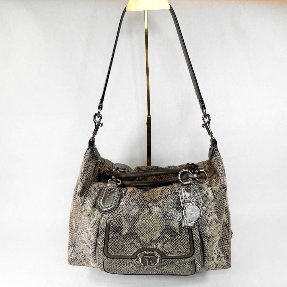 CAMPBELL EXOTIC LEATHER LARGE SATCHEL F26041